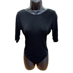 NWOT Full Tilt Black Backless Half Sleeve Body Suit Sz M